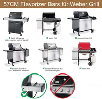 MGiessca 57 cm Flavorizer Bars Weber Spirit gázgrill aroma sín csere - 57x 5,7 x 6CM 2