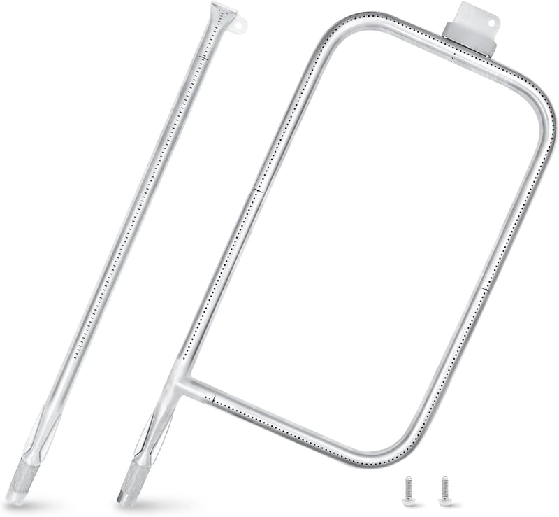 MGiessca Rozsdamentes Acél Égőcső Weber Q300, Q320, Q3000, Q3200 Gázgrillekhez - Égőfej Csere Készlet 404341 57060001 Modellekhez