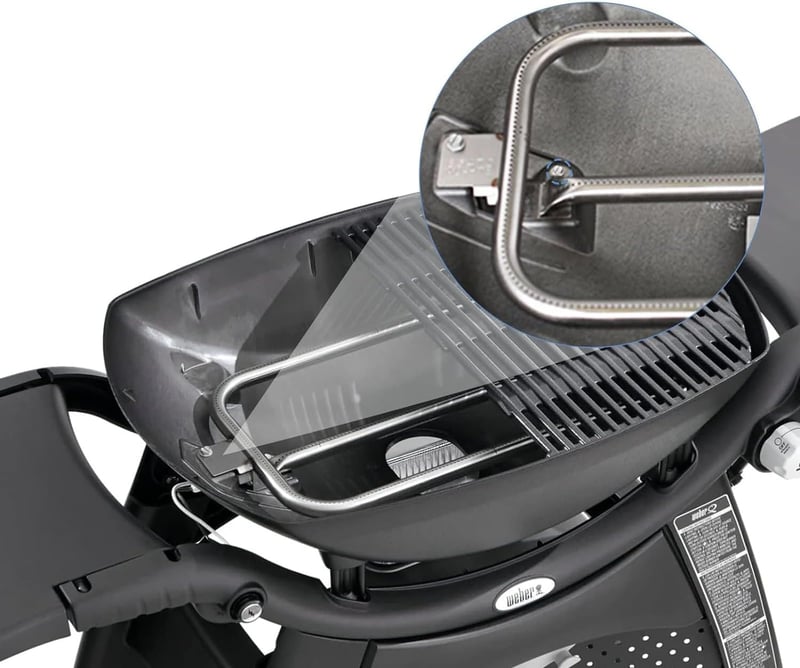 MGiessca Rozsdamentes Acél Égőcső Weber Q300, Q320, Q3000, Q3200 Gázgrillekhez - Égőfej Csere Készlet 404341 57060001 Modellekhez