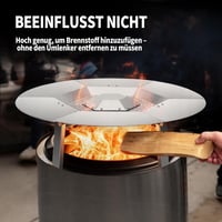 MGiessca Solo Stove Bonfire hőelosztó rozsdamentes acél lábakkal 5