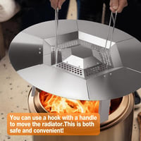 MGiessca Solo Stove Bonfire hőelosztó rozsdamentes acél lábakkal 8