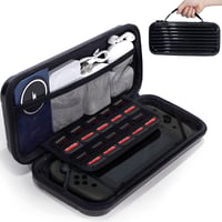 MHYALUDO Nintendo Switch 2 Kompatibilis Bőrönd Stílusú Tok - Vízálló, Ütésálló, Nagy Kapacitású Hordtáska 10 Játékhellyel és Gumi Fogantyúva 1