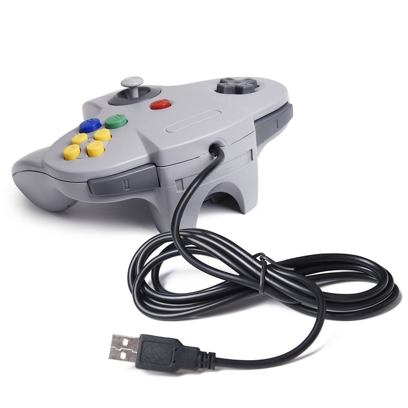 Miadore 2x Retro N64 USB Gamepad Joystick Klasszikus Vezetékes Vezérlő PC Mac Raspberry