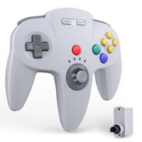 Bezdrôtový ovládač miadore N64 pre konzolu N64, Plug & Play, bezdrôtový gamepad - sivý 1
