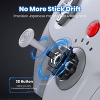 Bezdrôtový ovládač miadore N64 pre konzolu N64, Plug & Play, bezdrôtový gamepad - sivý 5
