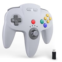 miadore Wireless N64 Kontroller 2,4 GHz USB vevővel PC Mac iOS Switch kompatibilis szürke 1