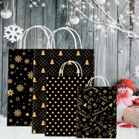MIAHART 30 Lap Karácsonyi Mintás Papír A4 Fekete Arany Kétoldalas Scrapbooking 7