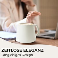 MIAMIO 4 részes kávéscsésze szett 420ml fehér kerámia cappuccino teához 4