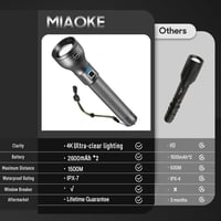 MIAOKE 250000 Lumen LED Zseblámpa Töltöthető Vadászat Kempingezés 6