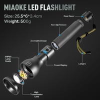 MIAOKE 250000 Lumen LED Zseblámpa Töltöthető Vadászat Kempingezés 7