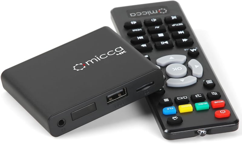 Micca 4K 60Hz Ultra HD médialejátszó USB és MicroSD támogatással