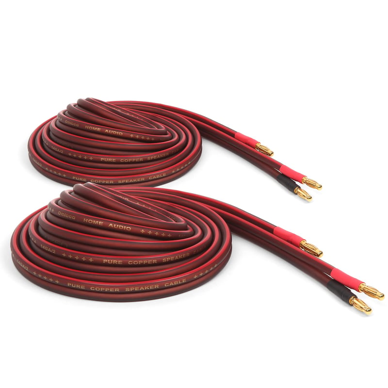 Micca Pure Copper zvučnički kabel s pozlaćenim bananama - 14AWG - 4 m (par)