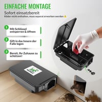 Mice&Co 2 kom. Profesionalna kutija za deratizaciju – za štakore i miševe, s mamcem 2
