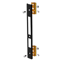 Broască dublă din aluminiu pentru uși europene Micel 92291 Cerradero, negru, 225 x 22 x 6,15 mm 4