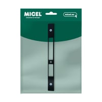 Broască dublă din aluminiu pentru uși europene Micel 92291 Cerradero, negru, 225 x 22 x 6,15 mm 5