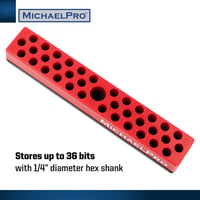 MichaelPro 36 részes mágneses bittar szett - hexagonális bitek szervezővel 3
