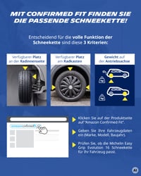 Lanțuri textile de zăpadă Michelin Easy Grip Evolution 7 – Set de 2 bucăți, lanțuri auto eficiente pentru iarnă 4