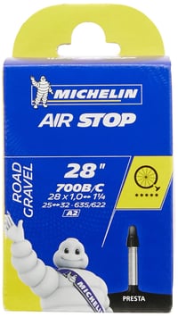Cameră de aer MICHELIN Standard 34 - 700x25/32C (25-622 / 32-635) - Cameră de bicicletă neagră 1