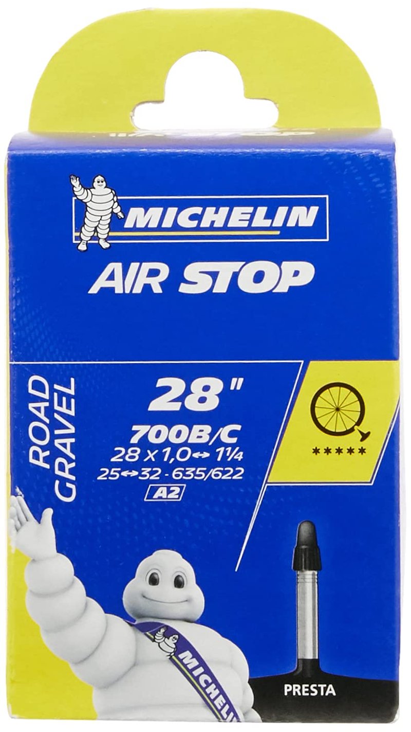Cameră de aer MICHELIN Standard 34 - 700x25/32C (25-622 / 32-635) - Cameră de bicicletă neagră