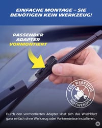 Ștergător de lunetă MICHELIN MR281 – Audi A1, Cupra Formentor, VW Golf VII – fixare directă, 280 mm 4