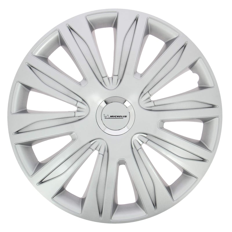 Sada 4 kusov puklíc Michelin NVS 42 Chrome, 14 palcov, vzhľad hliníkových diskov