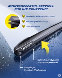 Set ștergătoare MICHELIN Perfect Fit 232H2 550/550 mm + 280 mm pentru parbriz 3