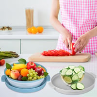 MICHIHOMIE 2db Összecsukható Mikrohullámú Sütő Fedő 26,8cm BPA Mentes 7