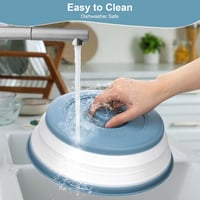 MICHIHOMIE 2db Összecsukható Mikrohullámú Sütő Fedő 26,8cm BPA Mentes 6