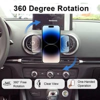 Suport magnetic auto pentru telefon MICMXMO pentru grila de ventilație Audi A3 8V (2014-2019), MagSafe - negru 6