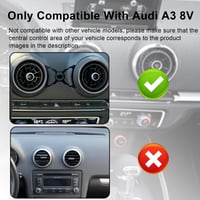 Suport magnetic auto pentru telefon MICMXMO pentru grila de ventilație Audi A3 8V (2014-2019), MagSafe - negru 2