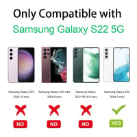 Puzdro Micnkifo na Samsung Galaxy S22 s popruhom na krk, žltý priehľadný silikónový kryt z TPU odolný voči nárazom a poškriabaniu s nastaviteľnou šnúrkou na krk 2