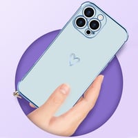 Husă pentru iPhone 16 Pro Micoden cu șnur tip colier și design cu inimă – Husă modernă cu lanț pentru telefonul mobil 2