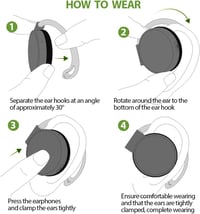 Micool Bluetooth 5.3 Nyitott Fülhallgató Sporthoz, 4 Mikrofon, Kényelmes Fülhorgos Vezeték Nélküli Headset 8