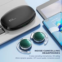 Micool Bluetooth 5.3 Nyitott Fülhallgató Sporthoz, 4 Mikrofon, Kényelmes Fülhorgos Vezeték Nélküli Headset 5