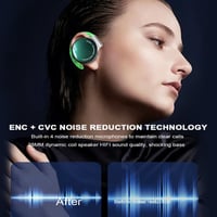Micool Bluetooth 5.3 Nyitott Fülhallgató Sporthoz, 4 Mikrofon, Kényelmes Fülhorgos Vezeték Nélküli Headset 6