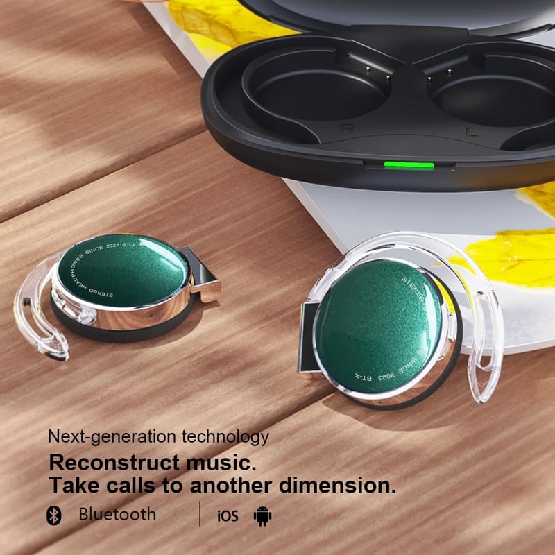 Micool Bluetooth 5.3 Nyitott Fülhallgató Sporthoz, 4 Mikrofon, Kényelmes Fülhorgos Vezeték Nélküli Headset