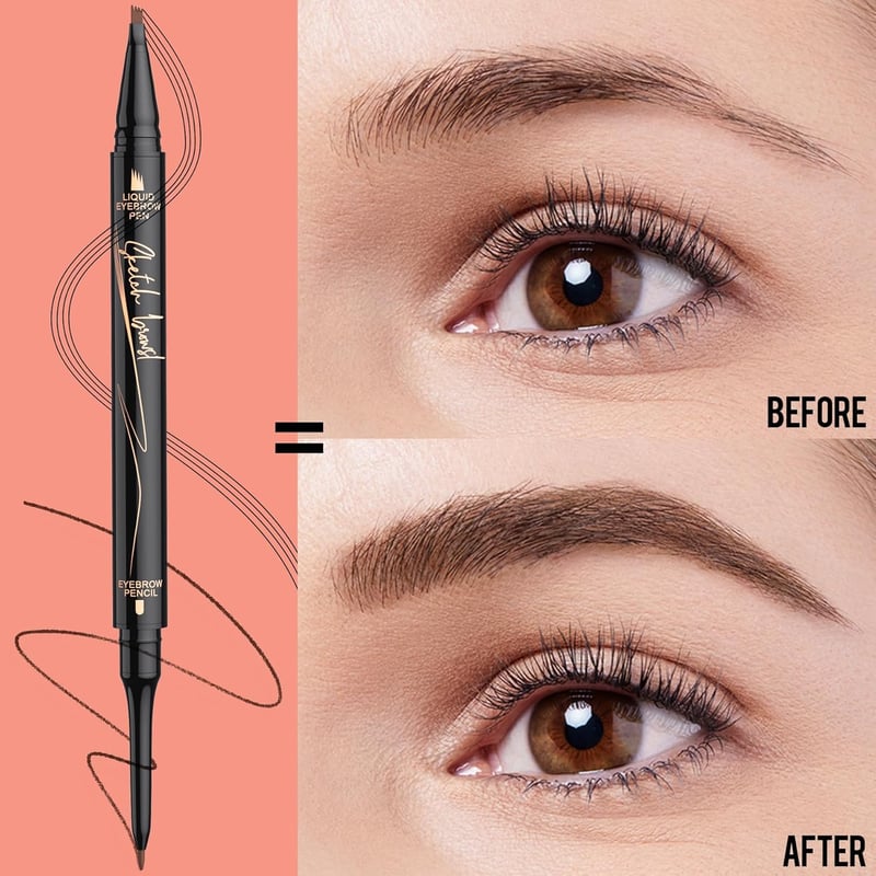 Microblading Szemöldök Ceruza 2in1 Villás Spicces Természetes Szépségápolás