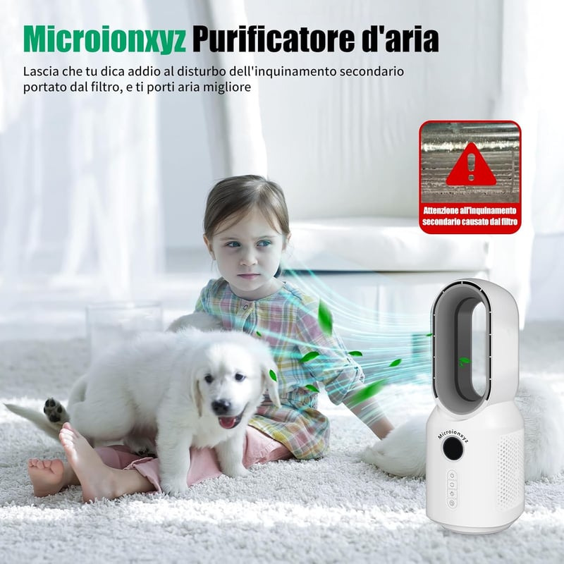 Microionxyz Anion Plasma 2in1 Légtisztító - Füst, Pollén, Szag Eltávolítás