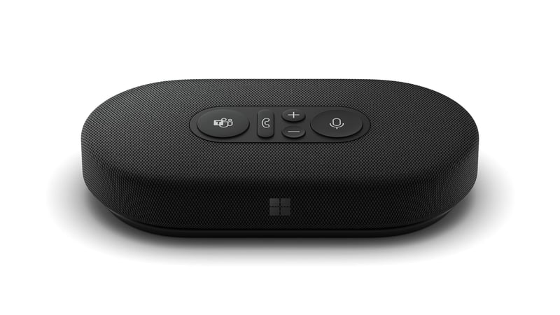 Microsoft Modern USB-C Zvučnik Crni - Kompaktni Prijenosni Stolni Zvučnik sa 25W Snage, Držačem Kabela i Torbicom za Nošenje