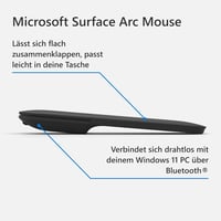 Microsoft Surface Arc Mouse fekete vezeték nélküli egér - black 6