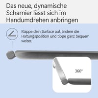 Klávesnica Microsoft Surface Pro 12" – antracitová – QWERTZ – kompatibilná s 12-palcovými modelmi Surface Pro 6