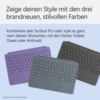 Klávesnica pre Microsoft Surface Pro 12" – oceánovo modrá (Ocean) – QWERTZ – kompatibilná s 12-palcovými modelmi Surface Pro 3