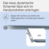 Klávesnica pre Microsoft Surface Pro 12" – oceánovo modrá (Ocean) – QWERTZ – kompatibilná s 12-palcovými modelmi Surface Pro 6