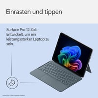 Klávesnica pre Microsoft Surface Pro 12" – oceánovo modrá (Ocean) – QWERTZ – kompatibilná s 12-palcovými modelmi Surface Pro 9