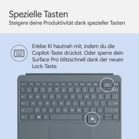 Klávesnica pre Microsoft Surface Pro 12" – oceánovo modrá (Ocean) – QWERTZ – kompatibilná s 12-palcovými modelmi Surface Pro 8