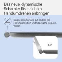 Klávesnica pre Microsoft Surface Pro 12" + dotykové pero Slim Pen v antracitovej farbe 6