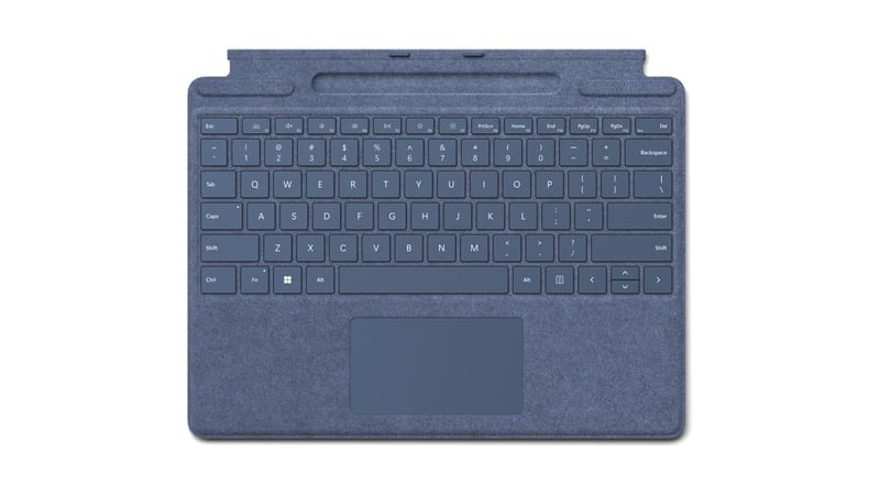 Klávesnica Microsoft Surface Signature, zafírovo modrá, kompatibilná so Surface Pro 8, Pro 9 a Pro X, francúzske rozloženie AZERTY