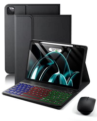 MicroTunk Bluetooth puzdro s klávesnicou a podsvietením, talianskym QWERTY rozložením a myšou pre iPad Air 13" (M4 2026/M3 2025/M2 2024) a iPad Pro 12,9" (3.-6. gen.) 1