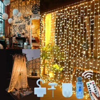 Microwear 3x3m LED Függöny 300 LED Vízálló Fényvissza Dekoráció Beltéri Kültéri 1