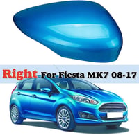 Micvtve Visszapillantó Tükör Burkolat Ford Fiesta MK7 2008-2017 Kék Színű Csere Fedél Autóalkatrész 4